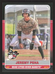 2019 QUAD CITIES RIVER BANDITS JEREMY PENA MINOR LEAGUE