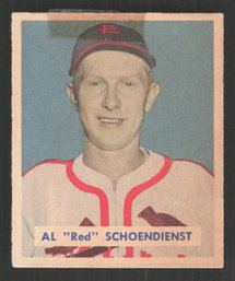 1949 BOWMAN RED SCHOENDIENST - HALL OF FAMER