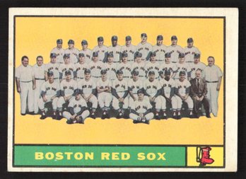 1961 TOPPS BOSTON RED SOX