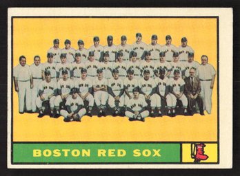 1961 TOPPS BOSTON RED SOX  TEAM CARD