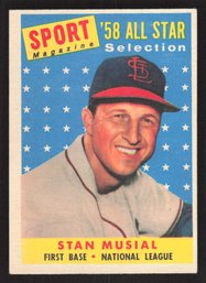 1958 TOPPS STAN MUSIAL ALL STAR