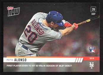 2019 TOPPS PETE ALONSO ROOKIE CARD