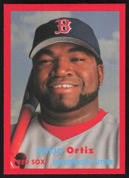 2021 TOPPS ARCHIVES DAVID ORTIZ RED PARALLEL SHORT PRINT TO 75