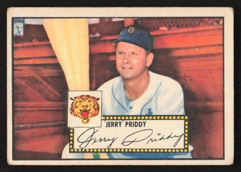 1952 TOPPS JERRY PRIDDY - RED BACK
