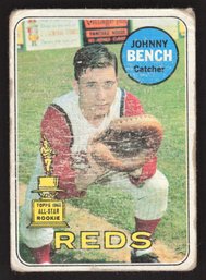 1969 TOPPS JOHNNY BENCH GOLD ROOKIE CUP