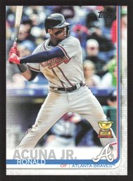 2019 TOPPS UPDATE RONALD ACUNA JR. ROOKIE CUP GOLD