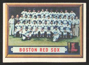 1957 TOPPS BOSTON RED SOX TEAM CARD