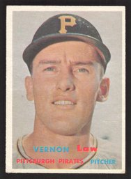 1957 TOPPS VERN LAW - CY YOUNG WINNER