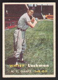 1957 TOPPS WHITEY LOCKMAN - ALL STAR
