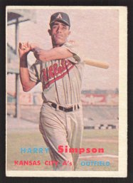 1957 TOPPS HARRY SIMPSON - ALL STAR