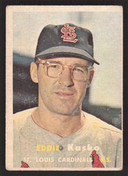 1957 TOPPS ED KASKO RC -HIGH NUMBER RED SOX HALL OF FAME