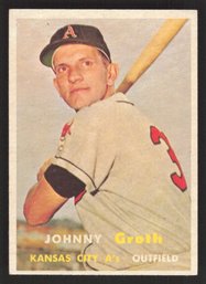 1957 TOPPS JOHNNY GROTH - HIGH NUMBER