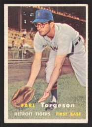 1957 TOPPS EARL TORGESON - HIGH NUMBER