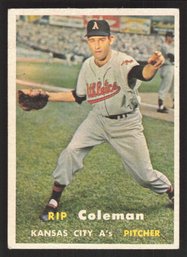 1957 TOPPS RIP COLEMAN - HIGH NUMBER