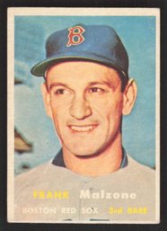 1957 TOPPS FRANK MALZONE - HIGH NUMBER - 8X ALL STAR