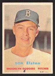 1957 TOPPS DON ELSTON - HIGH NUMBER - 2X ALL STAR