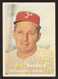 1957 TOPPS DICK SANFORD - HIGH NUMBER - ROOKIE OF THE YEAR