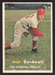 1957 TOPPS DON CARDWELL - HIGH NUMBER