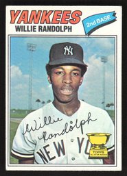 1977 TOPPS WILLIE RANDOLPH GOLD ROOKIE CUP