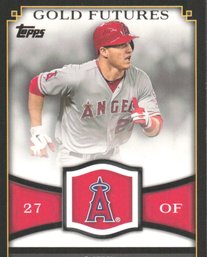 2012 TOPPS MIKE TROUT GOLD FUTURE