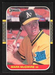 1987 DONRUSS RATED ROOKIE MARK MCGWIRE