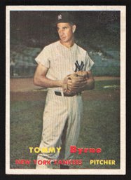 1957 TOPPS TOMMY BYRNE - YANKEES - 2X WORLD SERIES CHAMP