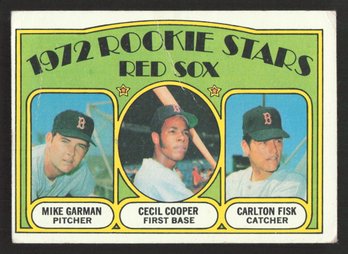 1972 TOPPS CARLTON FISK /CECIL COOPER ROOKIE