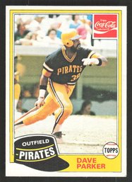1981 TOPPS COCA COLA DAVE PARKER - 7X ALL STAR