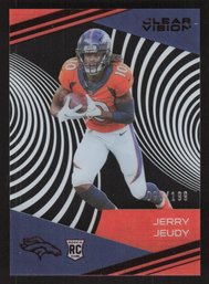 2020 CHRONICLES CLEAR VISION JERRY JEUDY ROOKIE SHORT PRINT /199