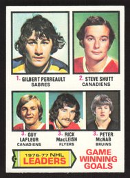 1977 TOPPS GAME WINNING GOALS LDRS GILBERT PERREAULT/GUY LAFLEUR