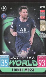 2021 TOPPS ATTAX LIONEL MESSI - OUT OF THIS WORLD