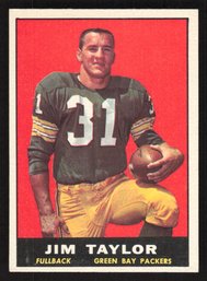 1961 TOPPS JIM TAYLOR - HALL OF FAMER - FRONT IS SHARP