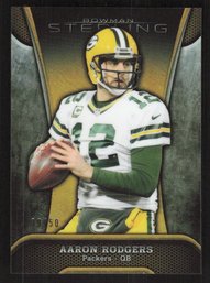 2013  BOWMAN STERLING AARON RODGERS REFRACTOR SHORT PRINT TO 50