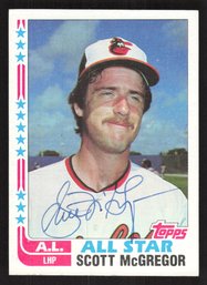 1982 TOPPS SCOTT MCGREGOR AUTO