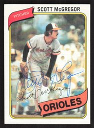 1980 TOPPS SCOTT MCGREGOR AUTO