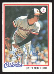 1978 TOPPS SCOTT MCGREGOR AUTO