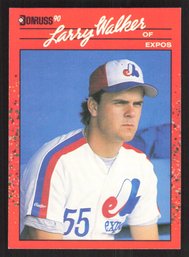 1990 DONRUSS LARRY WALKER RATED ROOKIE