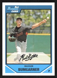 2007 BOWMAN MADISON BUMGARNER 1ST CARDS