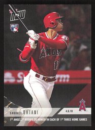 2018 TOPPS NOW SHOHEI OHTANI ROOKIE