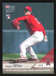 2018 TOPPS NOW SHOHEI OHTANI ROOKIE