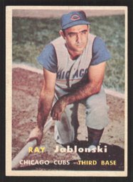 1957 TOPPS RAY JABLONSKI