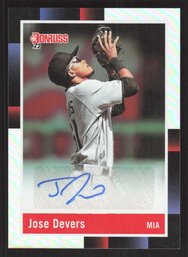 2022 Donruss Jose Devers Auto Foil