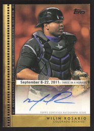 2012 TOPPS WILIN ROSARIO AUTO