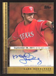 2012 TOPPS MARK HAMBURGER AUTO