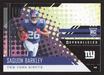 2018 Unparalled Saquon Barkley Rookie