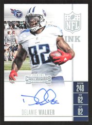 2017 Contenders Delanie Walker Autograph Short Print /`199