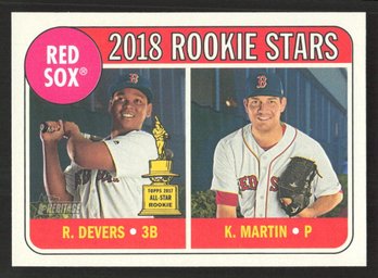 2018 TOPPS HERITAGE RAFAEL DEVERS ROOKIE