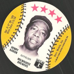 1976 ISALY'S SWEET WILLIAMS HANK AARON