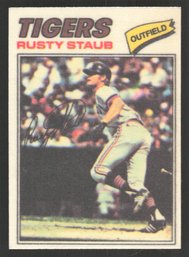 1977 Topps Rusty Staub Cloth Sticker