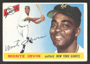 1955 TOPPS MONTE IRVIN - HALL OF FAMER